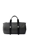 Prada Re-nylon Triangle-logo Duffle Bag In Blue