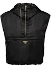 Prada Re-nylon Vest In Black