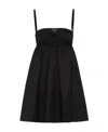 Prada Re-nylon Triangle-logo Minidress In Black