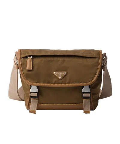 PRADA PRADA RE-NYLON FOLDOVER TOP SHOULDER BAG