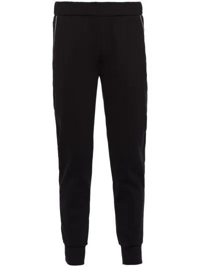 PRADA RE-NYLON TRIANGLE-LOGO SWEATPANTS