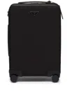 Prada Women Logo Saffiano Nylon Trolley In Black