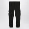 Prada Black Re-nylon Trousers Men In Black