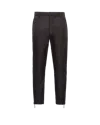 Prada Drawstring Hem Trousers Side Pockets In Black