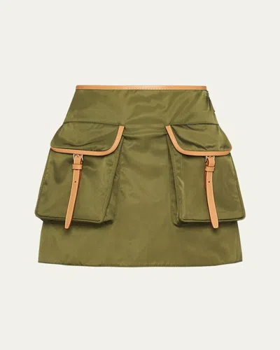 PRADA RE-NYLON UTILITY POCKET MINI SKIRT