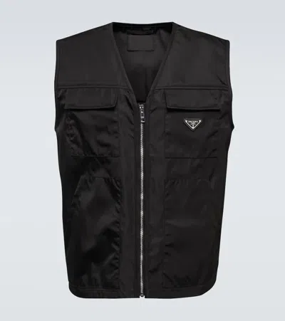 PRADA RE-NYLON V-NECK VEST