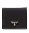 Prada Re-nylon Wallet In Black