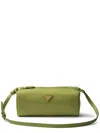 Prada Re-nylon Zippered Shoulder Bag In Green