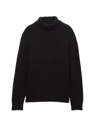 Prada Re-cashmere Turtleneck Sweater In Black