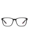 Prada Rectangle Frame Glasses In Black