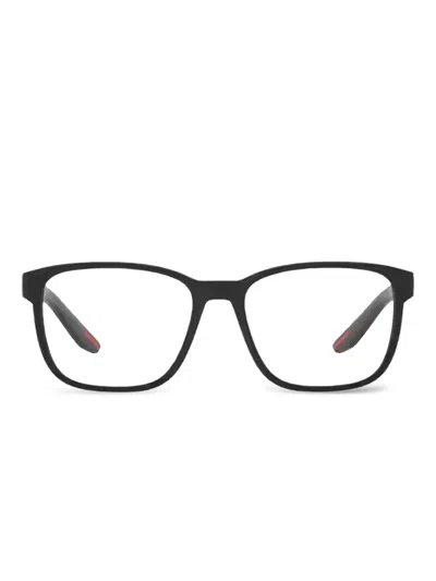 Prada Rectangle Frame Glasses In Black