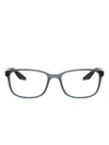 Prada Linea Rossa 55mm Pillow Optical Glasses In Gray