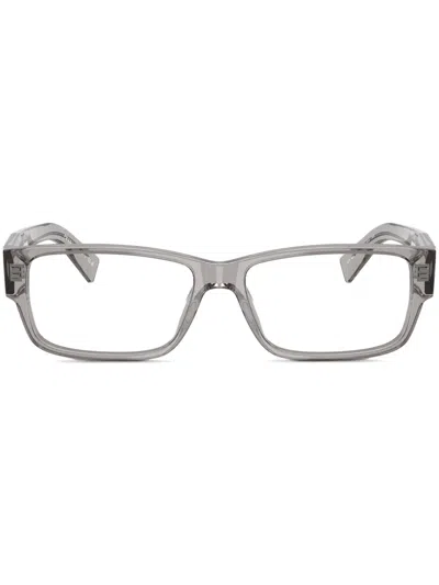 Prada Rectangle Frame Glasses In Grey