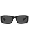 Prada Pr 06ys Rectangle Frame Sunglasses In 黑色