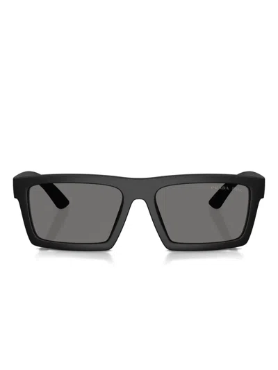Prada Rectangle-frame Sunglasses In Black