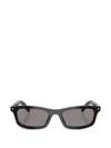 Prada Eyewear Rectangle Frame Sunglasses In Black