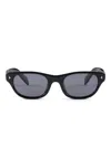 Prada Rectangle-frame Sunglasses In Black