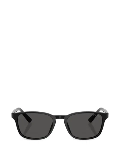 Prada Rectangle-frame Sunglasses In Black