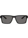 Prada Rectangle-frame Sunglasses In Black