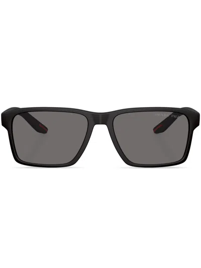Prada Rectangle-frame Sunglasses In Black