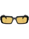Prada Sonnenbrille Mit Eckigem Gestell In Black