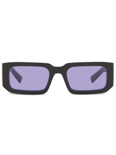 Prada Rectangle-frame Sunglasses In Black