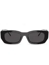 Prada Rectangle-frame Sunglasses In Black