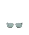 Prada Rectangle-frame Sunglasses In Blue