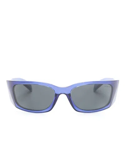 Prada Rectangle-frame Sunglasses In Blue