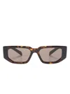 Prada Rectangle-frame Sunglasses In Braun