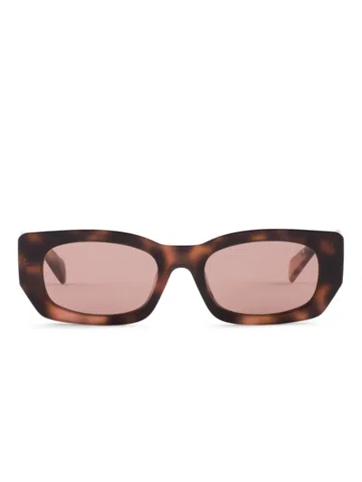 Prada Rectangle-frame Sunglasses In Pink