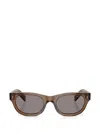 Prada Rectangle Frame Sunglasses In Brown