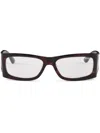 Prada Rectangle-frame Sunglasses In Brown