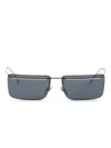 Prada Rectangle-frame Sunglasses In Gray