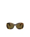 Prada Rectangle-frame Sunglasses In Green