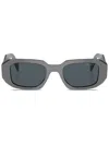 Prada Pr 17ws 11n09t Rectangle Sunglasses In Grey