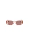 Prada Rectangle-frame Sunglasses In Nude
