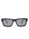 Prada Rectangle-frame Sunglasses In Schwarz