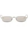 Prada Rectangle-frame Sunglasses In Silver