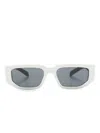 Prada Rectangle-frame Sunglasses In Weiss