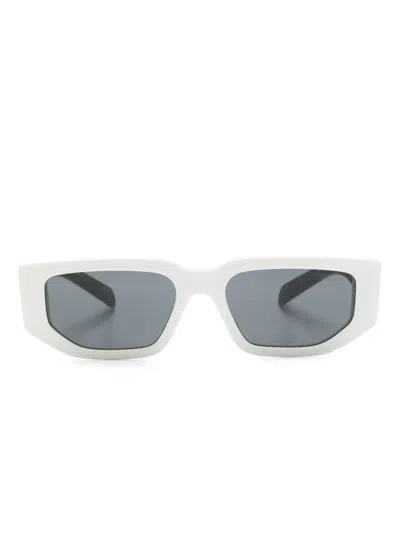 Prada Rectangle-frame Sunglasses In Weiss