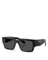 Prada Symbole Black Acetate Sunglasses In Black