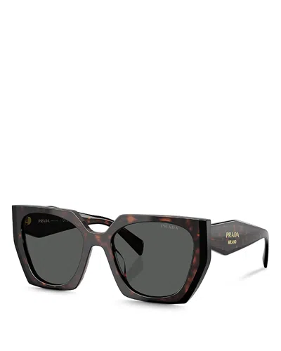Prada Rectangle Sunglasses, 54mm In Root,black
