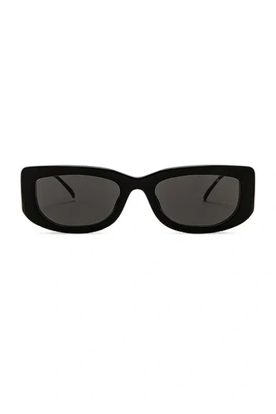 Prada Acetate Rectangle Pr14ys Sunglasses In Black