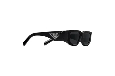 Pre-owned Prada Rectangle Sunglasses Black (spr 09z 1ab-5s0)