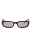 Prada Rectangle Sunglasses In Brown