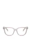 Prada Rectangle-frame Glasses In Gray