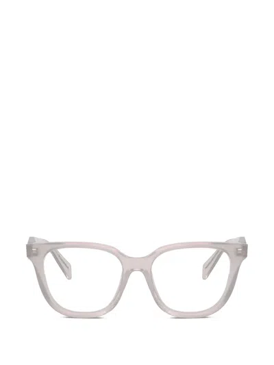 Prada Rectangle-frame Glasses In Gray
