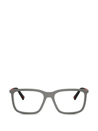 Prada Rectangle-frame Glasses In Gray