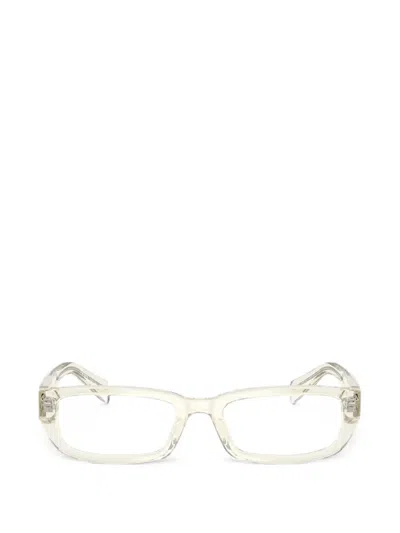 Prada Rectangle-frame Glasses In Neutral